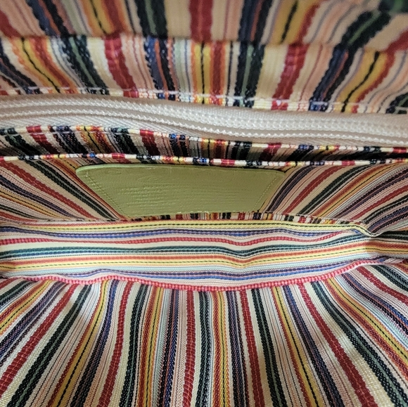 Brighton Leather Lime Green Crocodile Pattern Women's Crossbody Bag & Wallet - Picture 3 of 7